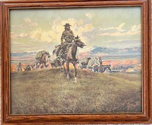 CM Russell - The Wagon Boss' Framed Art Print