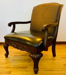 Pointe Wide Arm Accent Chair 1 Of 2