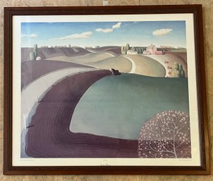 Spring Plowing Framed Print By Grant Wood