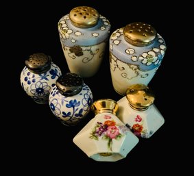 Trio Of European Porcelain Salt And Pepper Shakers, Incl. A Set From Germany