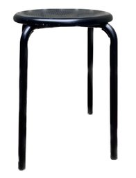 Small Black Metal Stool