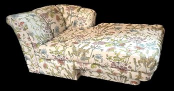 Vintage Floral Chaise Lounge