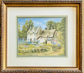 Idyllic Cottage Artwork In Frame