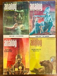 Four (4) Issues Of Analog Magazine From The Mid To Late 60s