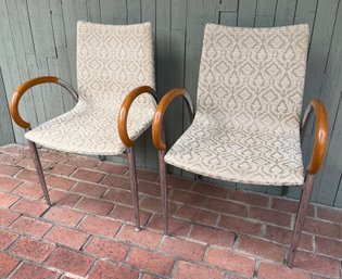 Pair Of Vintage Mid Century Modern Loewenstein Arm Chairs