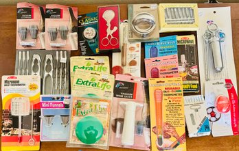 Lot Of New Vintage Kitchen Gadgets And Utensils