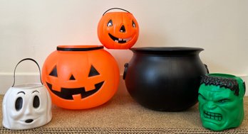 Plastic Halloween Candy Buckets