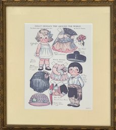 Dolly Dingles Trip Around The World Framed Art