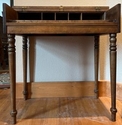 Antique Flip Top Wood Desk