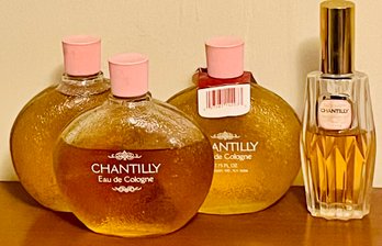 4 Chantilly Perfume Bottles