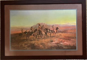 CM Russell - 'Sun River War Party' Framed Art Print