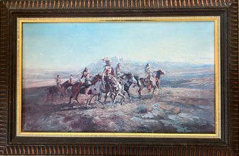 CM Russell - 'Sun River War Party' Framed Art Print