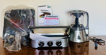 New Cuisinart Griddler With Accessories & Bistro Saucer