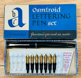 Osmiroid Lettering Pen Set Including A Fountain Pen