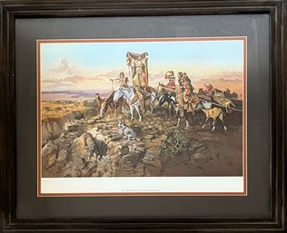 CM Russell - 'In The Wake Of The Hunters' Framed Art Print