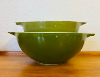 Vintage Green Pyrex Cinderella Bowls