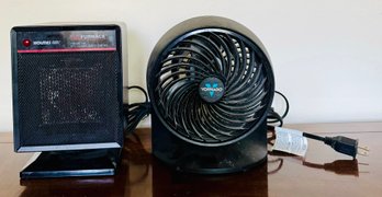 Mini Space Heater And Fan-perfect For The Office Or On Your Desk