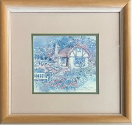 Country Cottage Framed Print, Signed By Dalina Darton