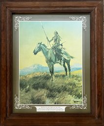 CM Russel - Warriors Song To His Horse Framed Print