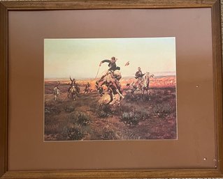 CM Russel - 'A Bad One' - Framed Art Print