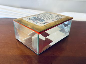 Glass Trinket Box Handcrafted By Leona Fein