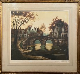 Etching In Color Artwork, Signed With Artist Proof