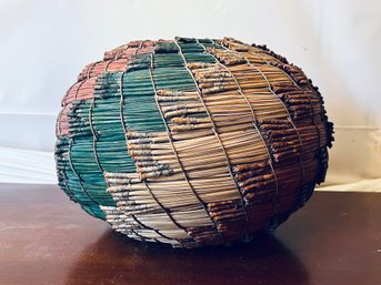 Vintage Torrey Pine Needle Basket