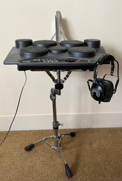 Yamaha Portable Digital Drums And Headphones