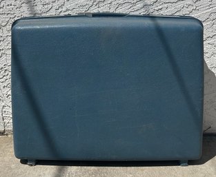 Vintage Blue Hardcase Suitcase