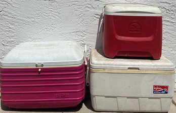 Trio Of Vintage Coolers