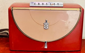 Crosley Rivera Portable Tube Radio Fez Red & Beige