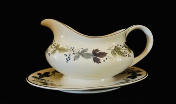 Royal Doulton Burgundy Gravy Boat