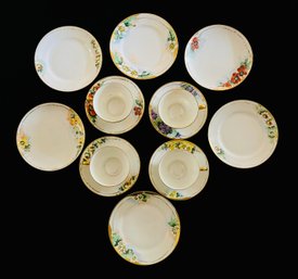 Japanese Porcelain Lot, Incl. 4 Teacups And Saucers With 6 Plates