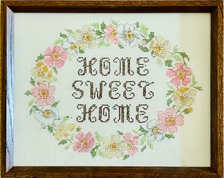 Home Sweet Home Cross Stitch Art