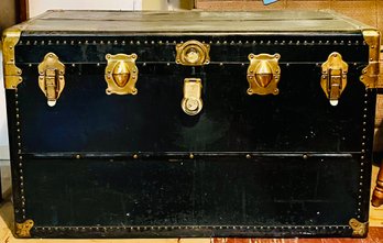 Vintage Travel Trunk With Original Linings