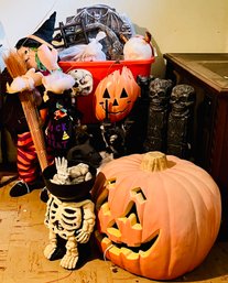 Large Lot Of Halloween Decorations