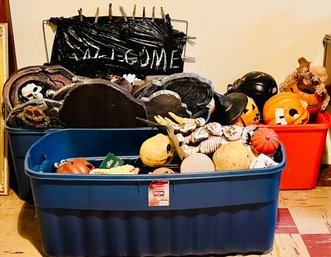 Large Lot Of Halloween Decorations