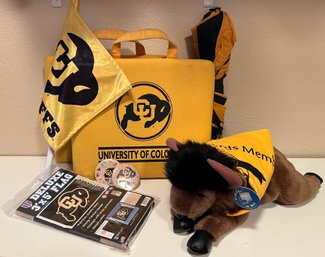 Colorado University Buffaloes Decor Including Seat Cushions And Flag