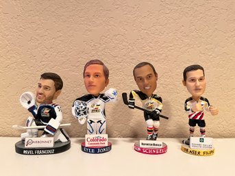 Colorado Eagles Filipic, Schneeklotr, Jones And Francouz Bobble Heads