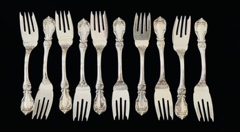 10 Reed & Barton Sterling Silver Forks