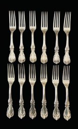 12 Reed & Barton Sterling Silver Forks