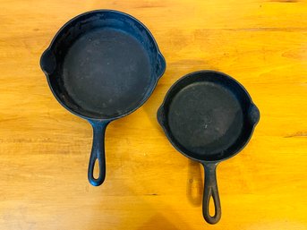 Pair Of Griswold Cast Iron Pans