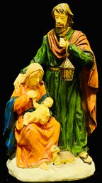 Mary, Joseph & Baby Jesus Christmas Resin / Ceramic Figurine Statue