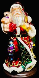 THOMAS PACCONI 2004 Christmas Santa Claus Blown Glass 30th Anniversary