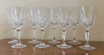 Masquerade Crystal D'arques Goblet Set Of 8