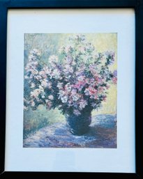 Claude Monet Framed 'vase Of Flowers' Print