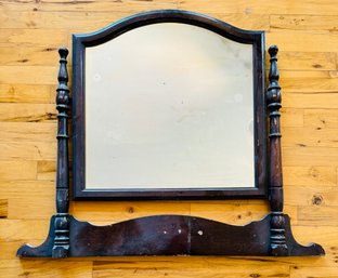 Vintage Swivel Wood Vanity Mirror
