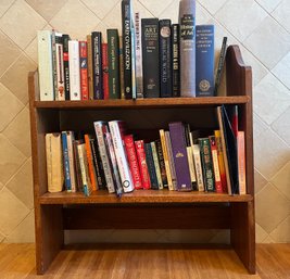 Small Wooden Shelf Full Of Books