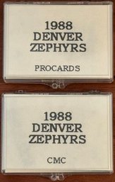 2 Decks, 1988 Denver Zephyrs Baseball Cards, Procards & CMC