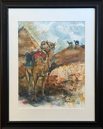 Watercolor Camel Art By Dyani Clark, 2019